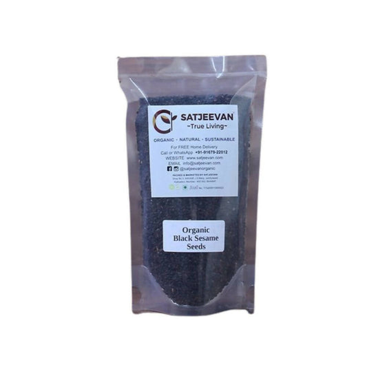 Satjeevan Organic Black Sesame Seeds - Grab2buy