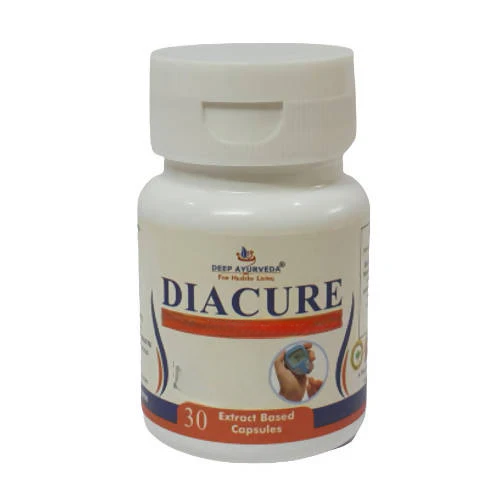 Deep Ayurveda Diacure 500mg Veg Capsules 