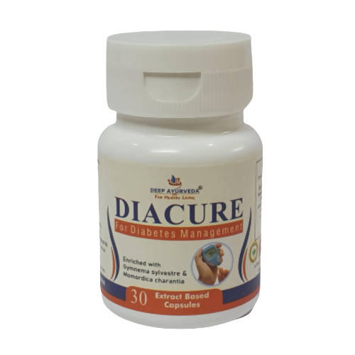 Deep Ayurveda Diacure 500mg Veg Capsules - Grab2buy