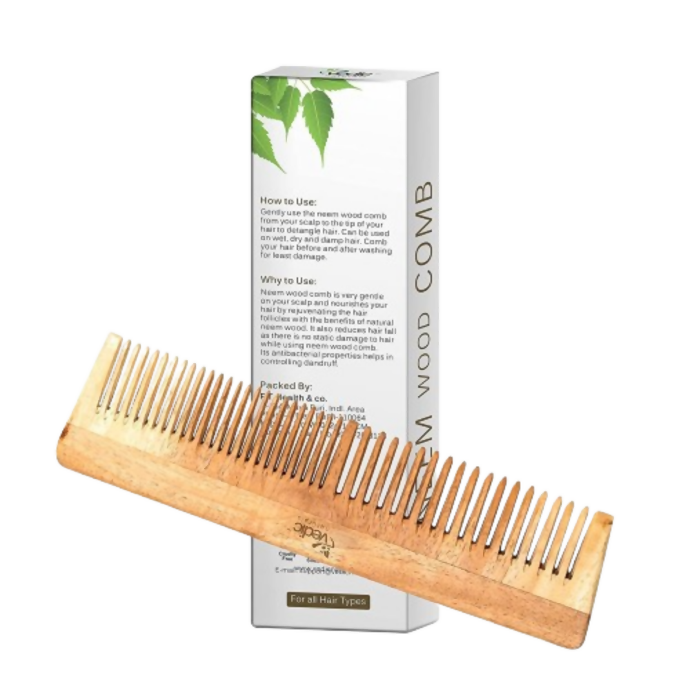 Vedic Naturals Neem Wood Comb  Grab2Buy Vedic Naturals Grab2Buy