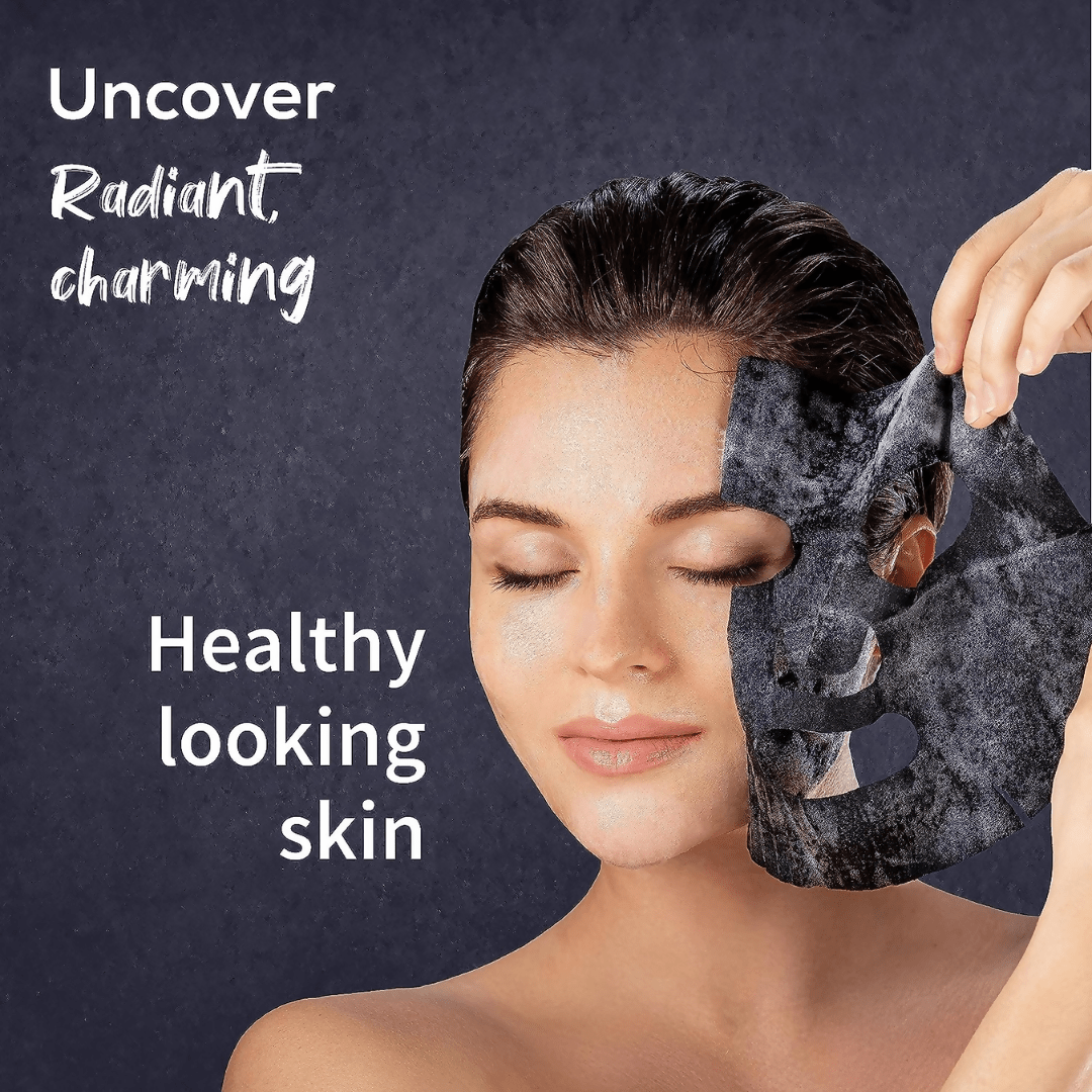 Ayouthveda Charcoal Coffee Face Serum Sheet Mask - Grab2buy