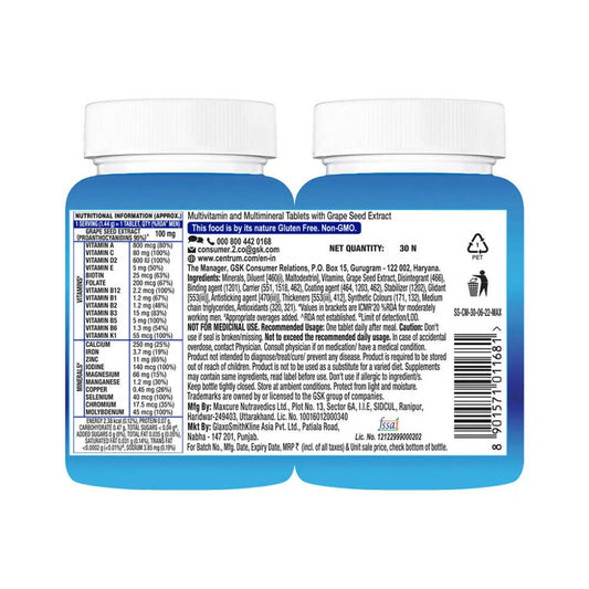 Centrum Men Supports Overall Health Tablets 