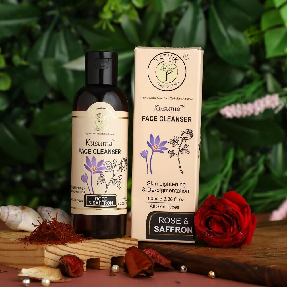 Tatvik Ayurveda Kusuma Face Cleanser (Rose & Saffron)  Grab2Buy Tatvik Ayurveda Grab2Buy