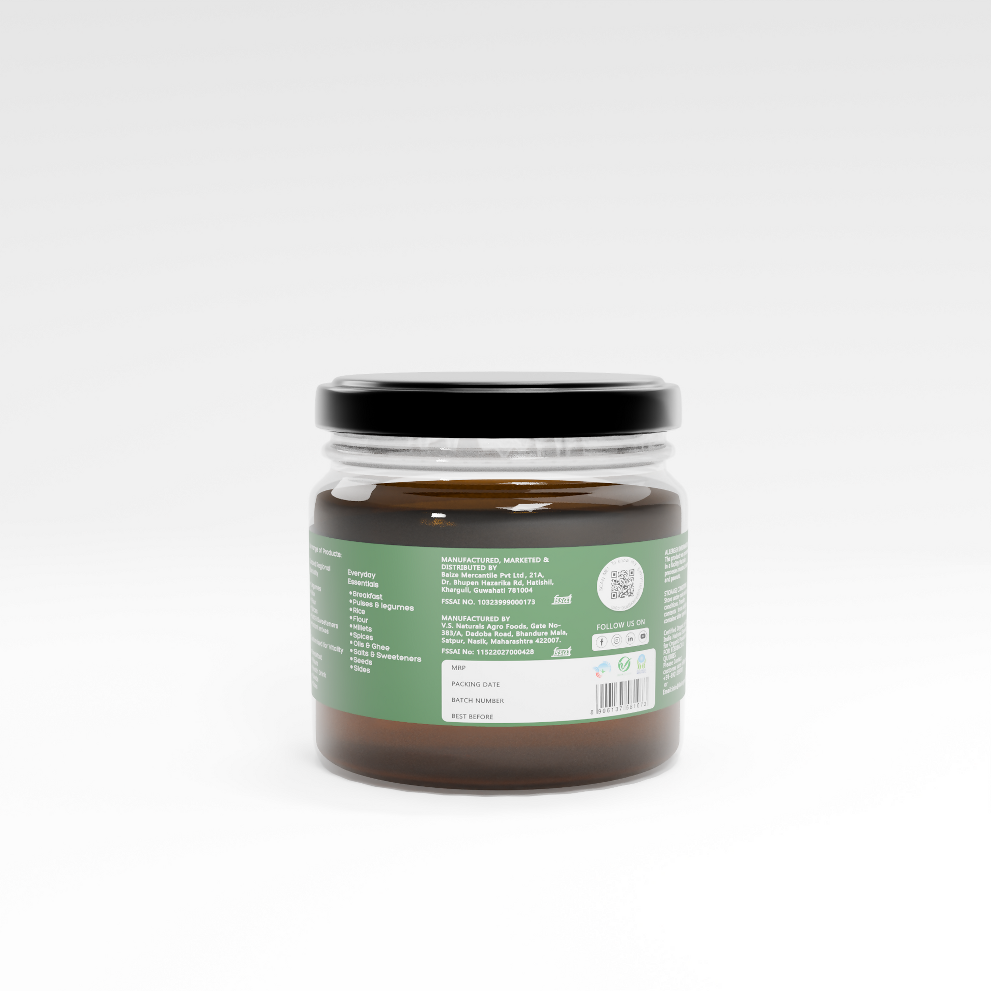 4 - Natural Raw Honey - 350g