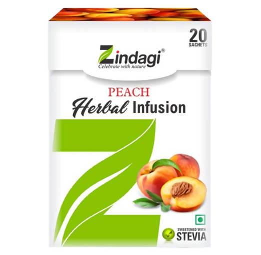 Zindagi Peach Herbal Infusion Sachets  Grab2Buy Zindagi Grab2Buy