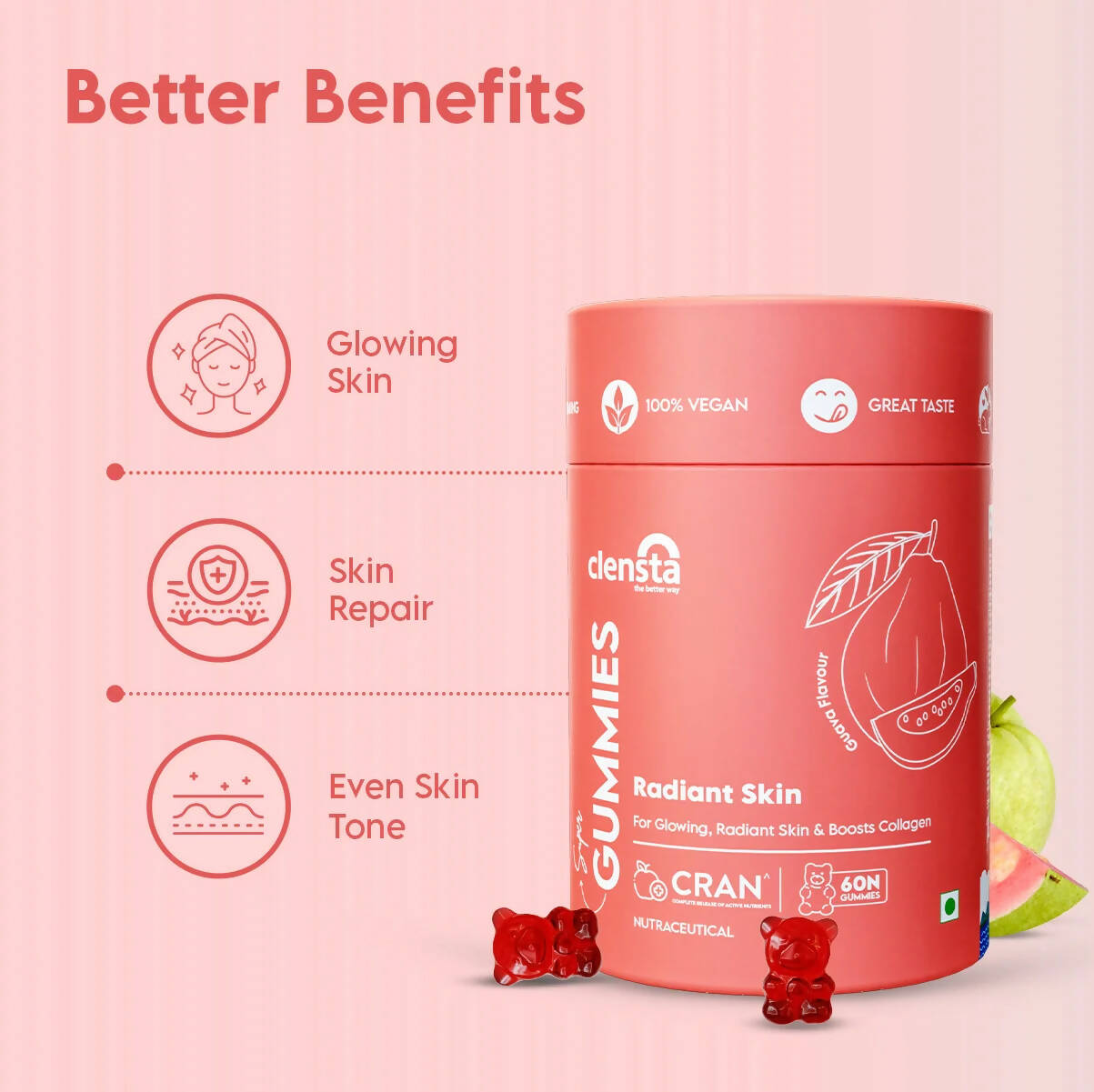 Clensta Radiant Skin Super Gummies - Grab2buy