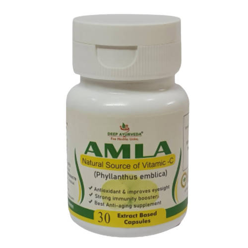 Deep Ayurveda Amla 500mg Veg Capsules - Grab2buy