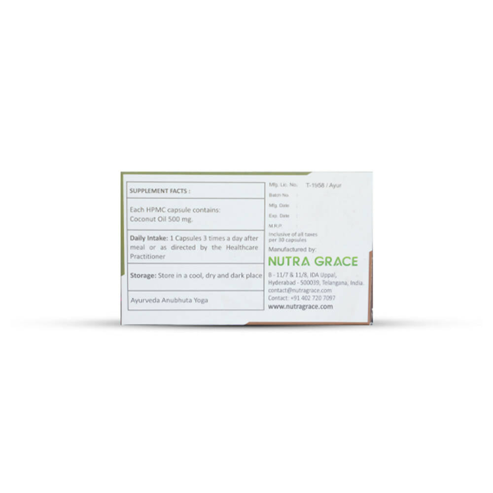 Nutra Grace Coconut Oil Capsules - Grab2buy