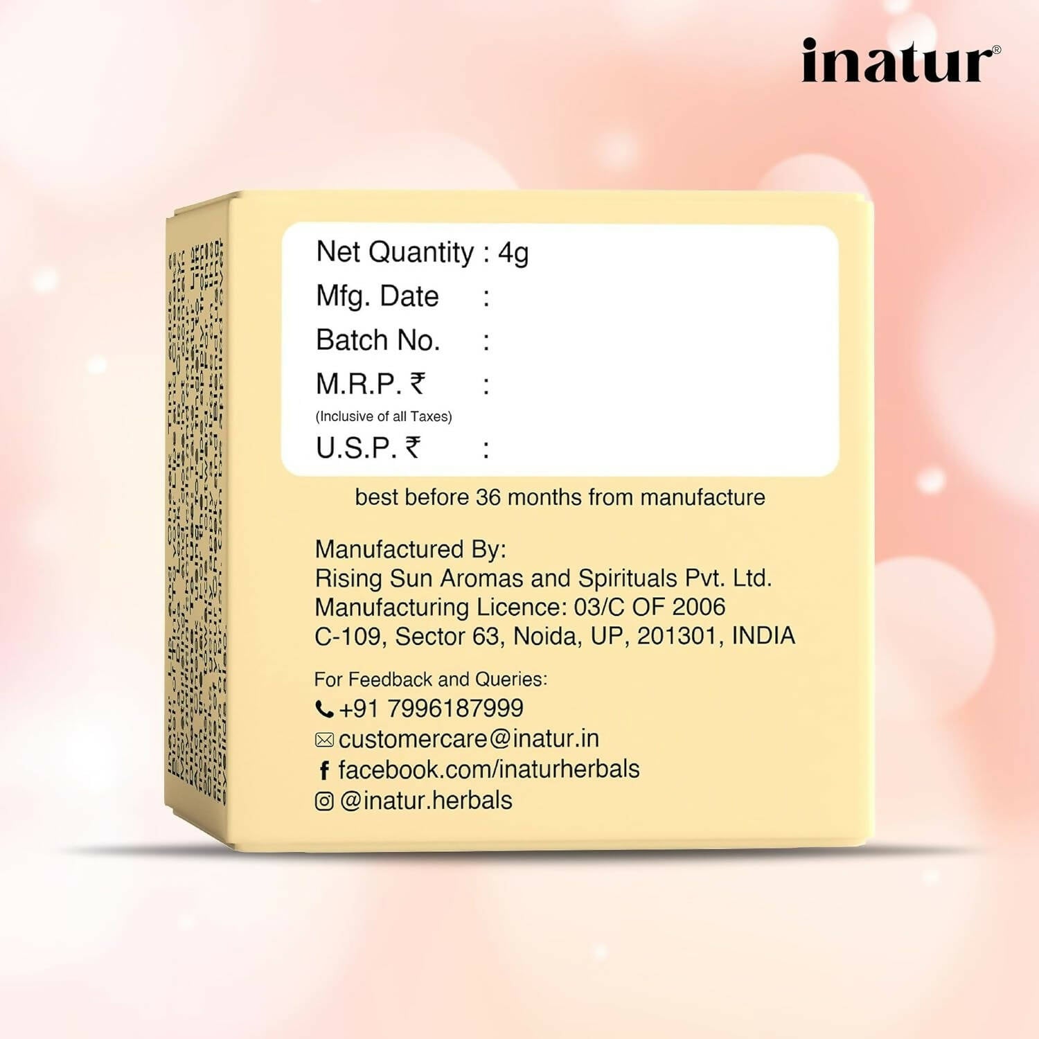 Inatur Lip and Cheek Tint Sunny Red 