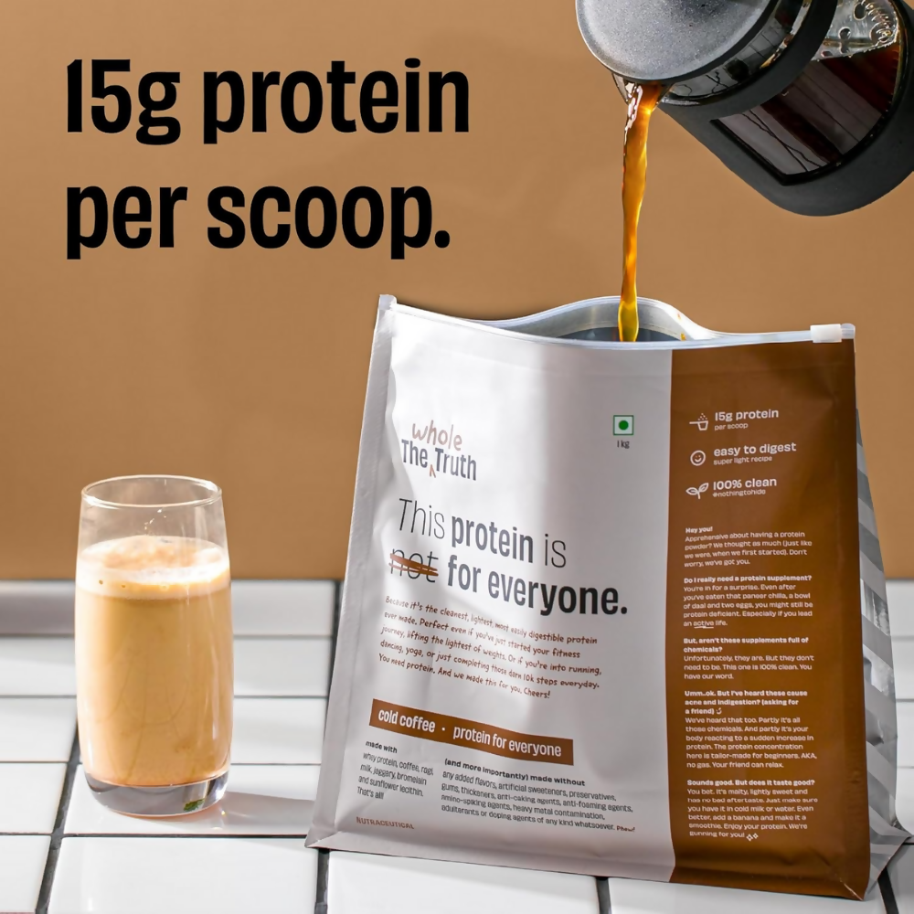 The Whole Truth 15g Protein/Scoop - Cold Coffee  Grab2Buy The Whole Truth Grab2Buy