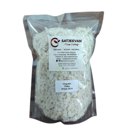 Satjeevan Organic Poha White Rice 