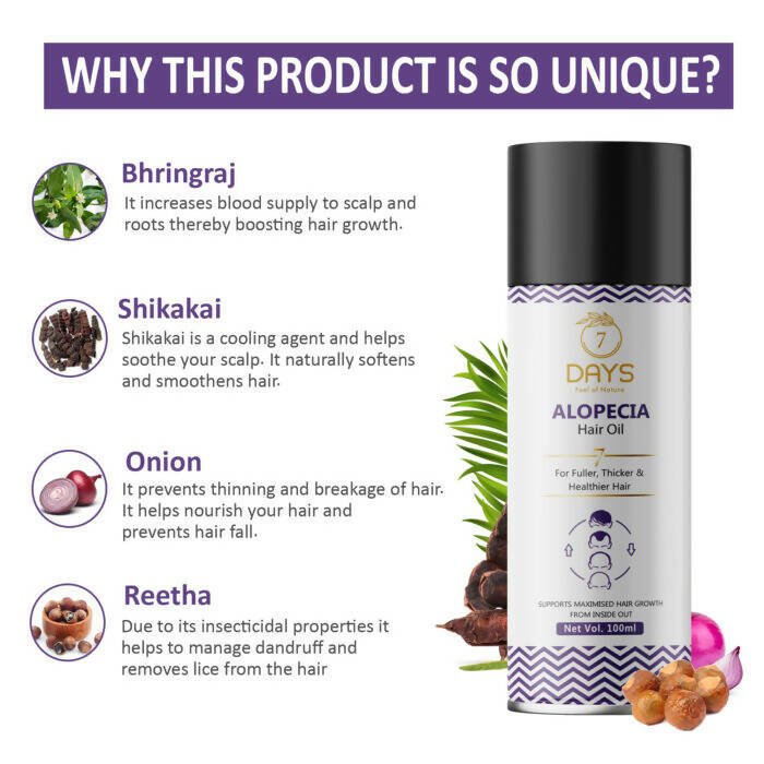 7 Days Alopecia Hair Oil 