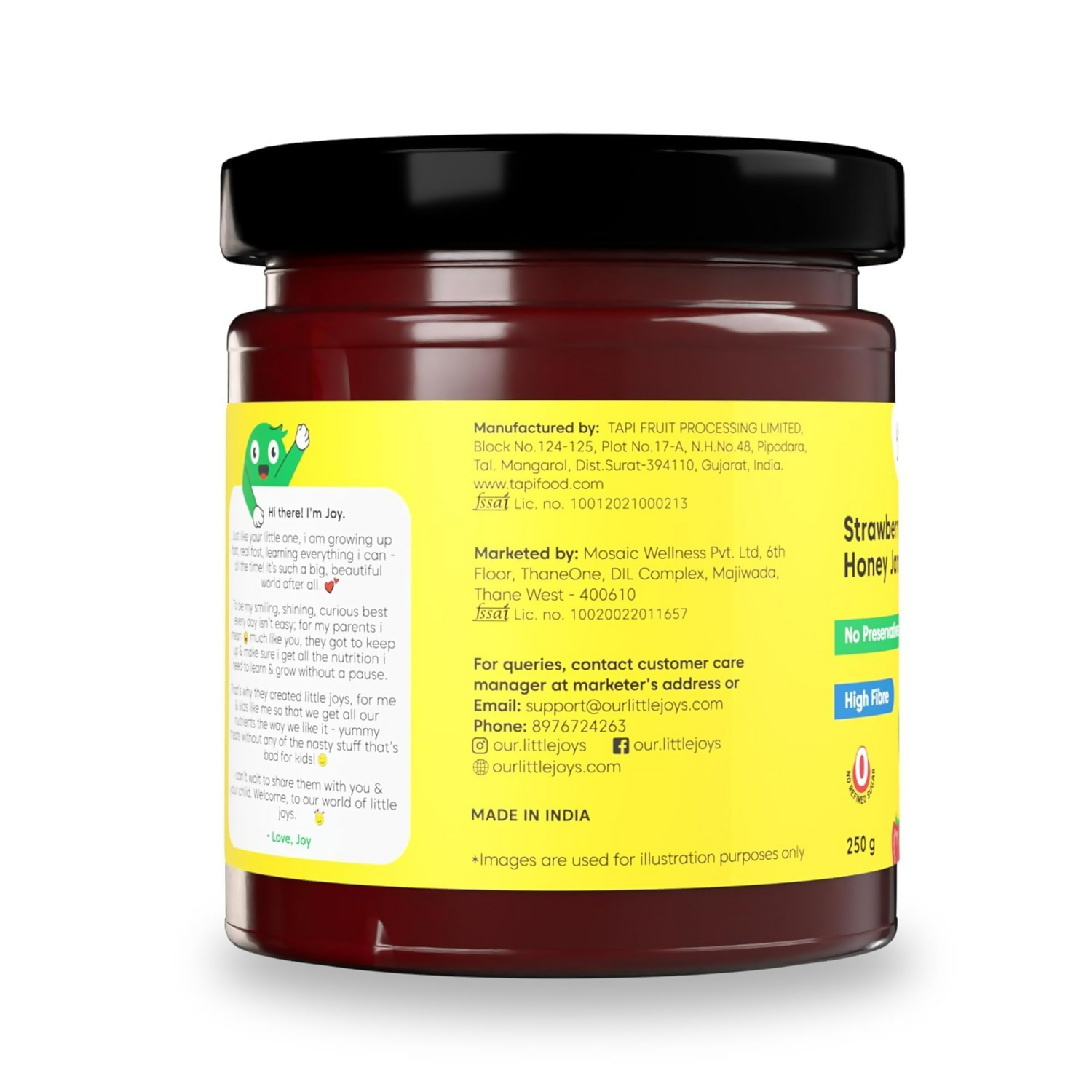 Little Joys Strawberry Honey Jam 