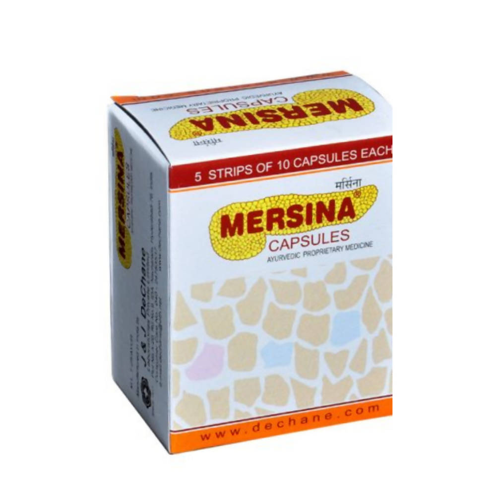 J & J Dechane Ayurvedic Mersina Capsules 