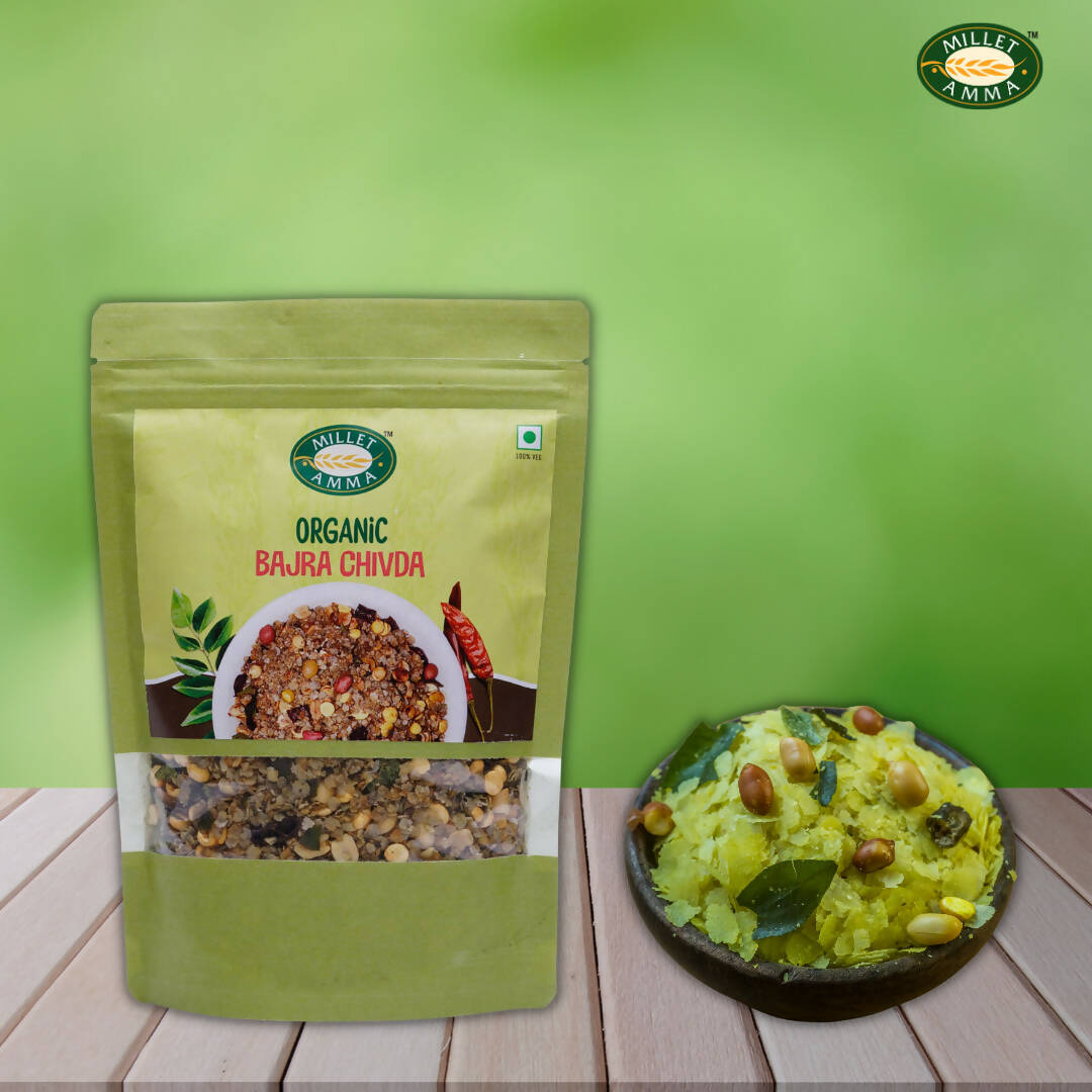 Millet Amma Organic Bajra Chivda Namkeen - Grab2buy