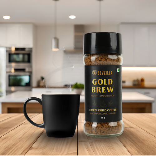 Bevzilla Gold Brew Instant Freeze Dried Coffee Powder 