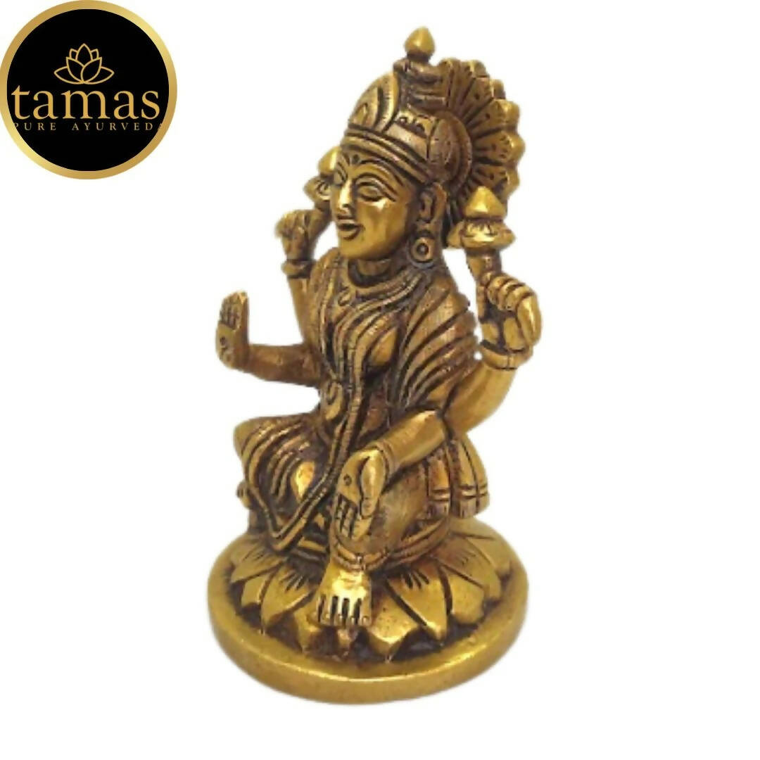 Tamas Brass Lord Ganesh Lakshmi Statue (Golden) - Grab2buy