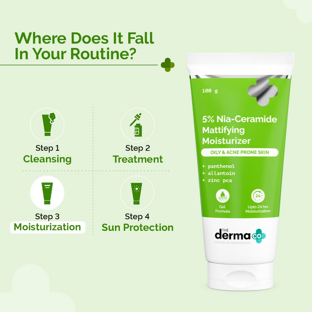 The Derma Co 5% Nia-Ceramide Mattifying Moisturizer  Grab2Buy The Derma Co Grab2Buy