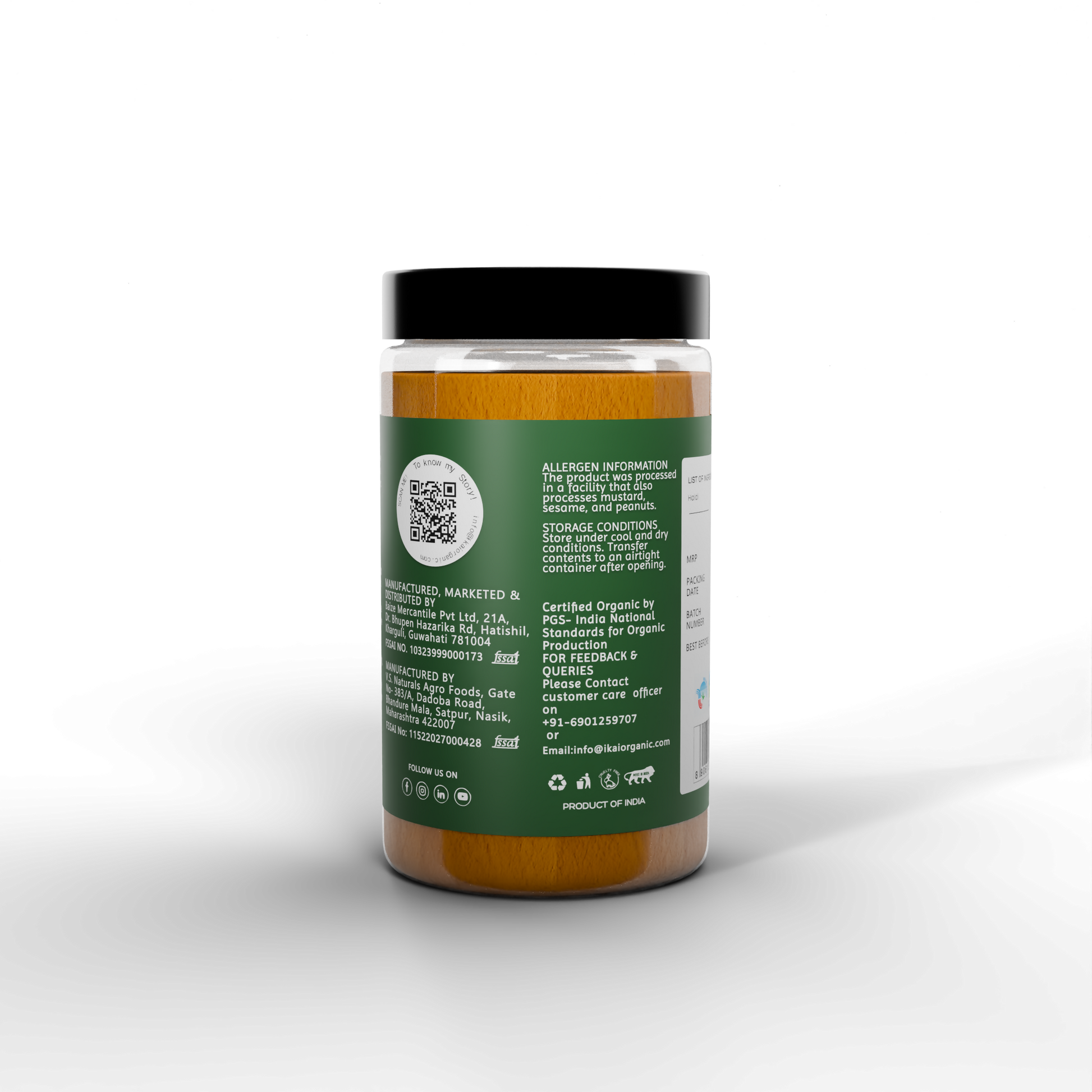 4 - Organic Turmeric Powder - 100g
