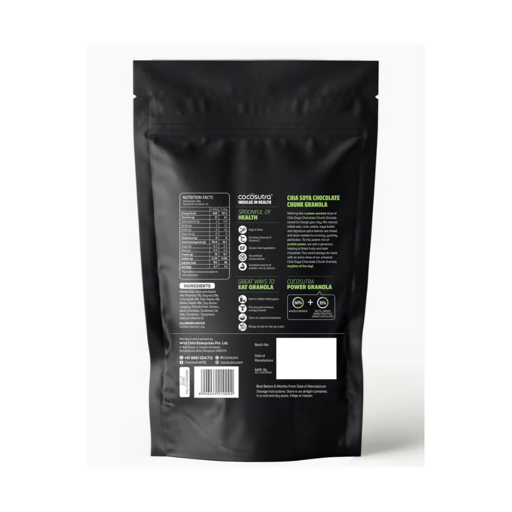 Cocosutra Chia Soya Chocolate Chunk Breakfast Granola - Grab2buy