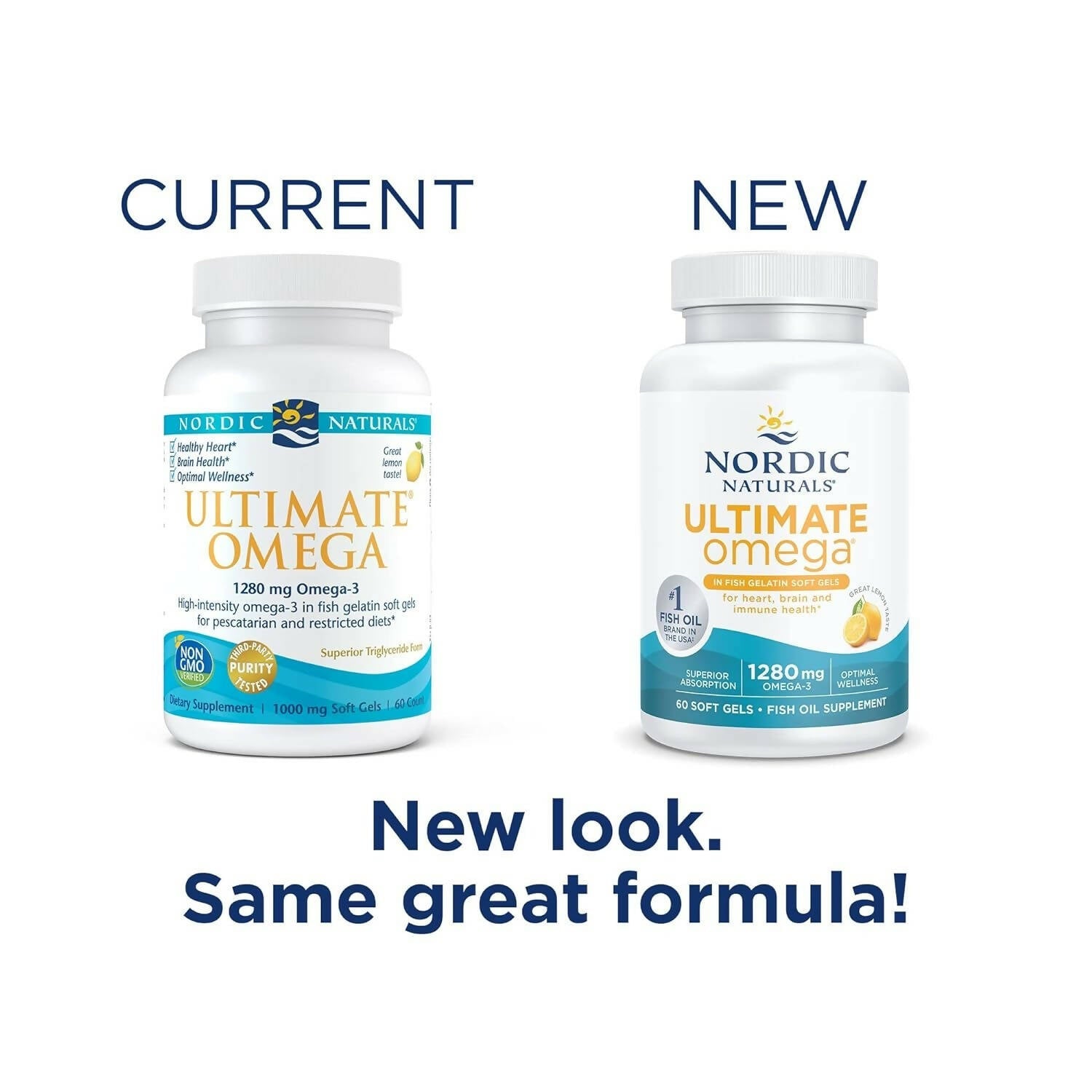 Nordic Naturals Ultimate Omega in Fish Gelatin Softgels - Lemon Flavor - Grab2buy