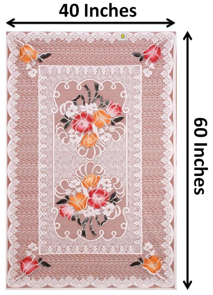 Yellow Weaves Cotton Floral Designer Rectangular Center 4 Seater Table Cover  Grab2Buy Generic Grab2Buy