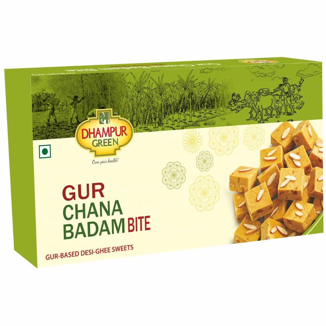 Dhampur Green Gur Chana Badam Bite 