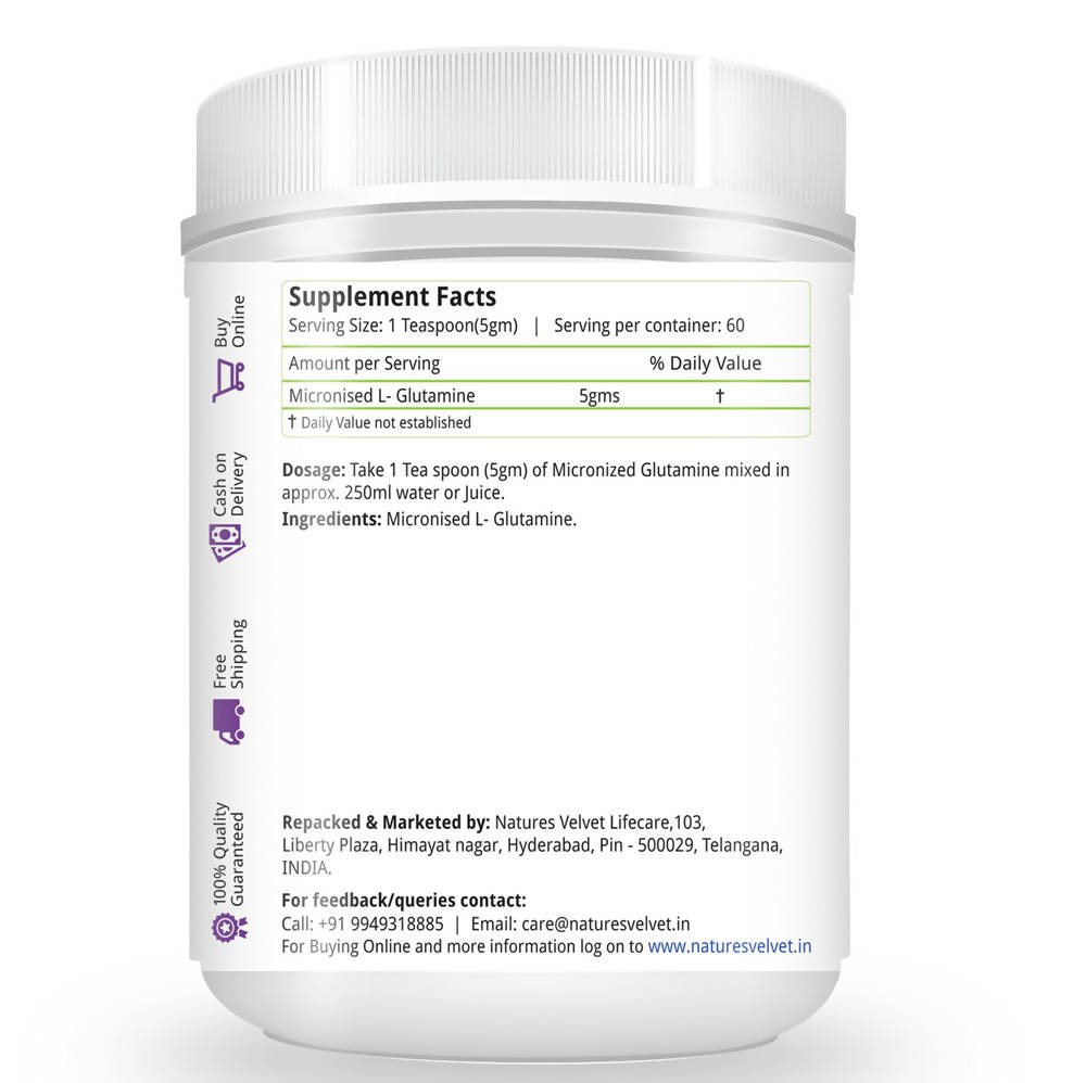 Nature's Velvet Glutamine Powder 