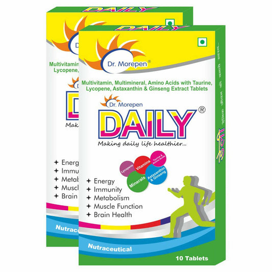 Dr. Morepen Daily Multivitamin Tablets for Women & Men, Multivitamins & Minerals Supplement 