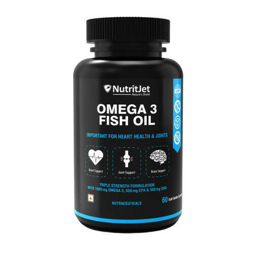 NutritJet Omega 3 Fish Oil 1000mg Capsules 
