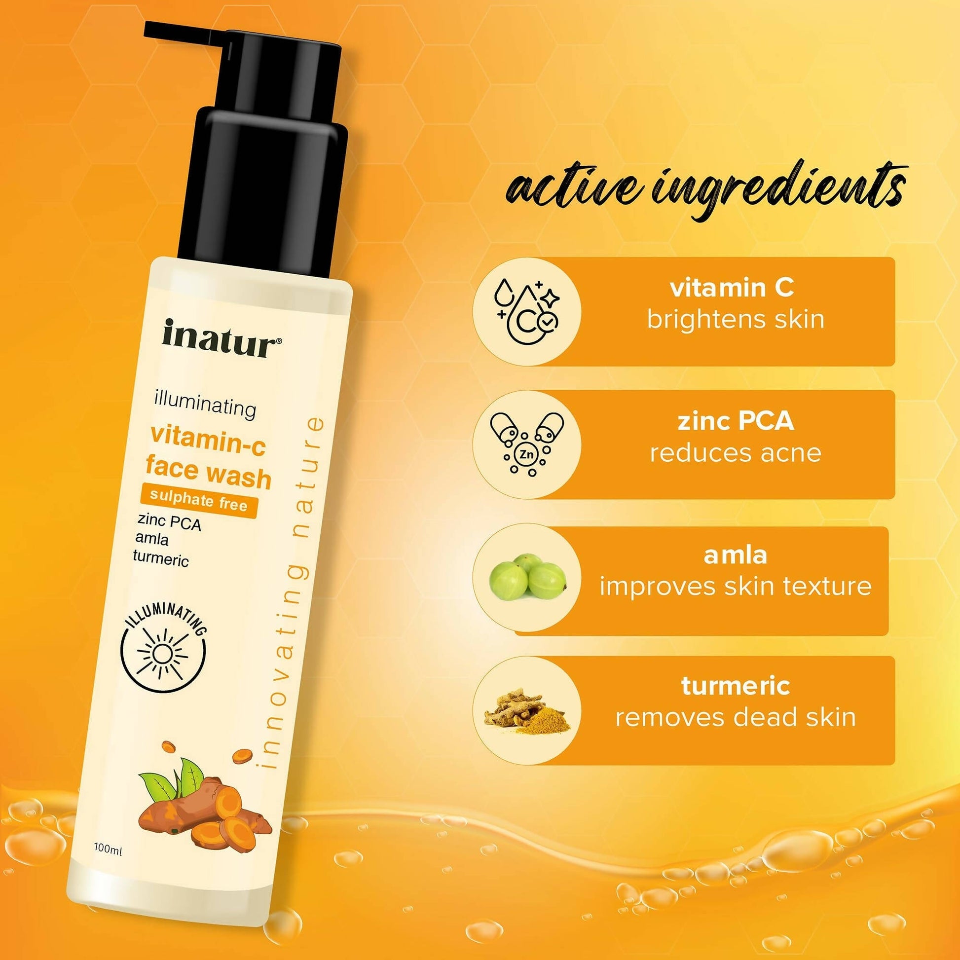 Inatur Vitamin C Face Wash 