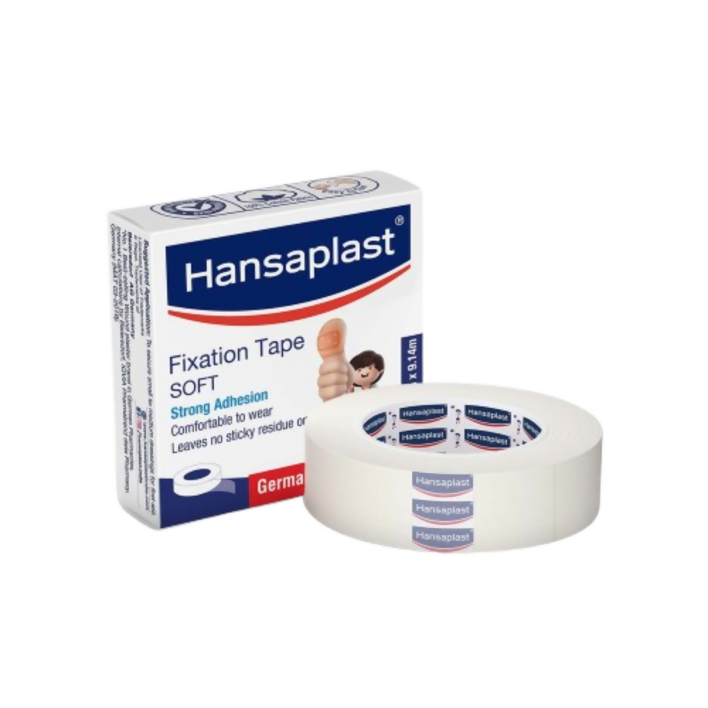 Hansaplast Fixation Tape Soft - 1.25cm x 9.14 m (24 Count (Pack of 1)) 