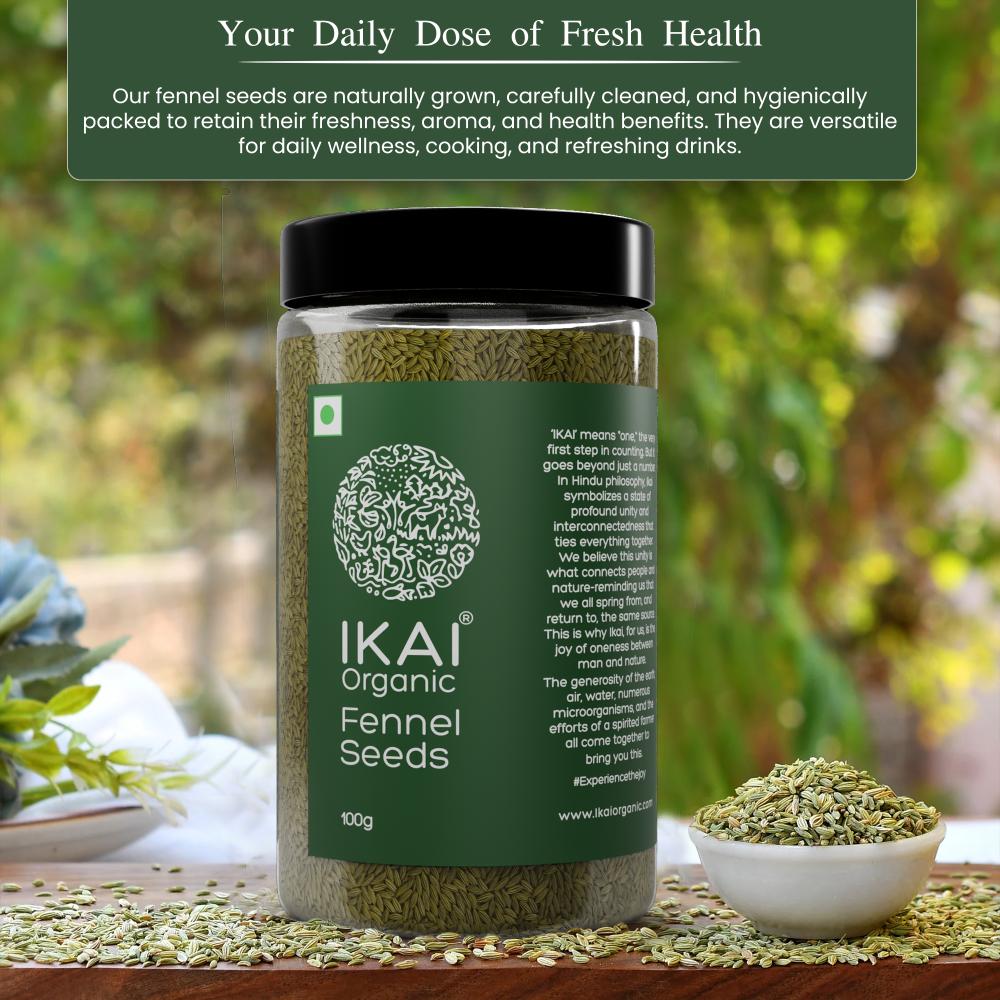 IKAI Organic Fennel Seeds 