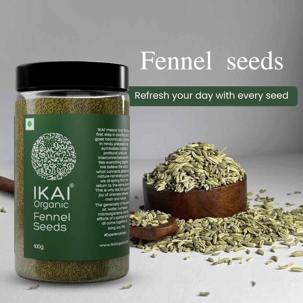IKAI Organic Fennel Seeds 