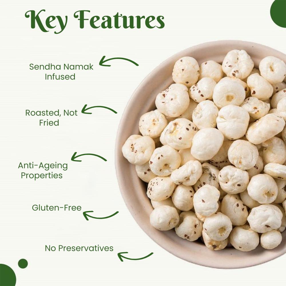 IKAI Natural Sendha Namak Makhana 