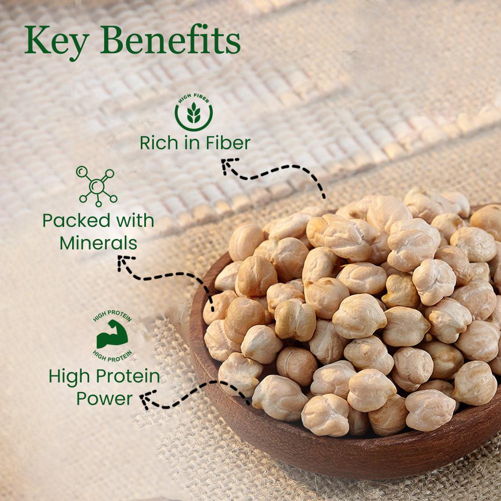 IKAI Organic Kabuli Chana (White Chickpea) 