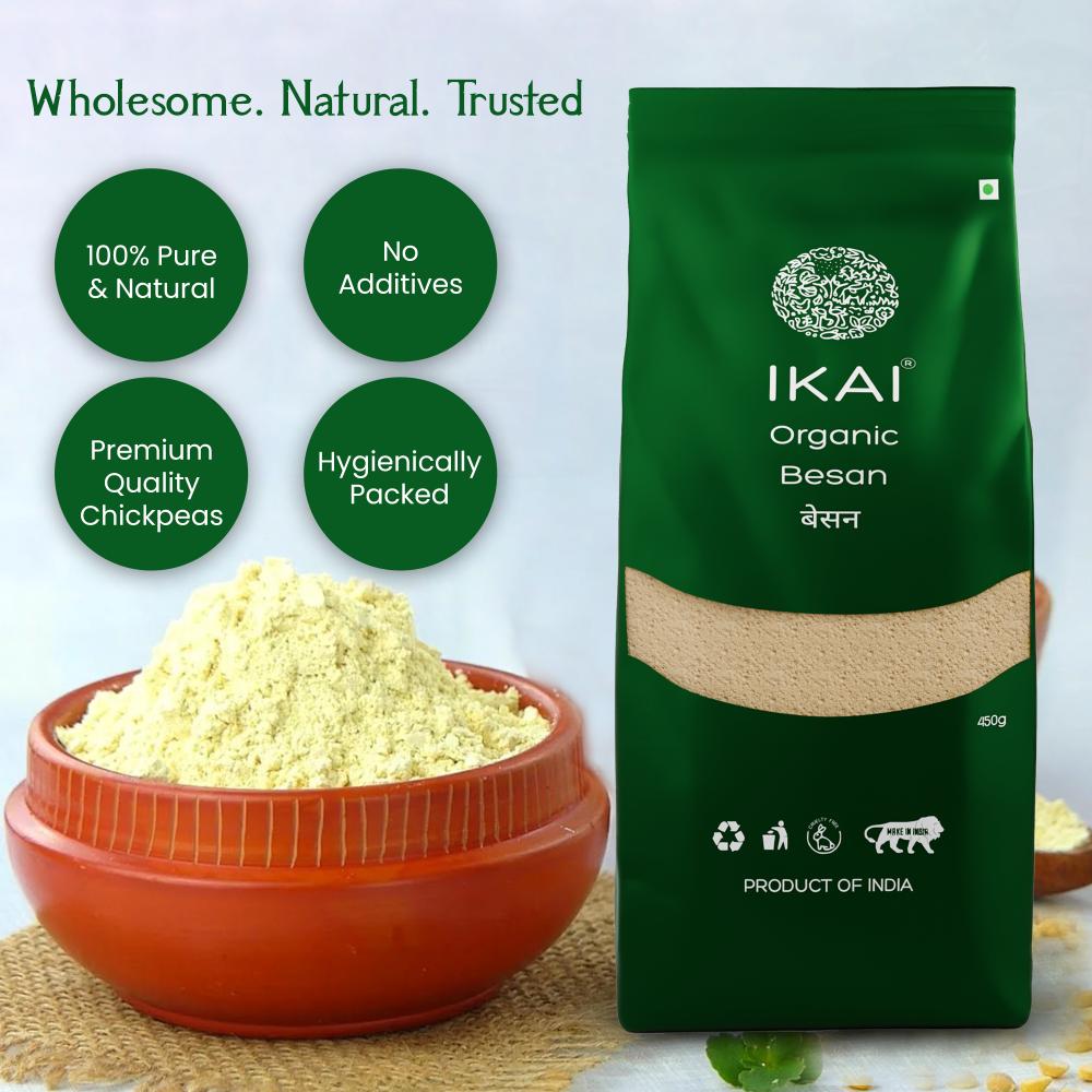 IKAI Organic Besan (Gram Flour) 