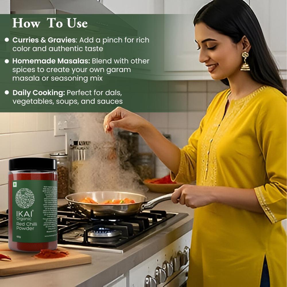 IKAI Organic Red Chilli Powder 