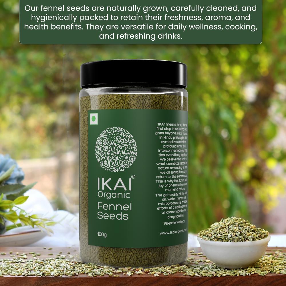 IKAI Organic Fennel Seeds 
