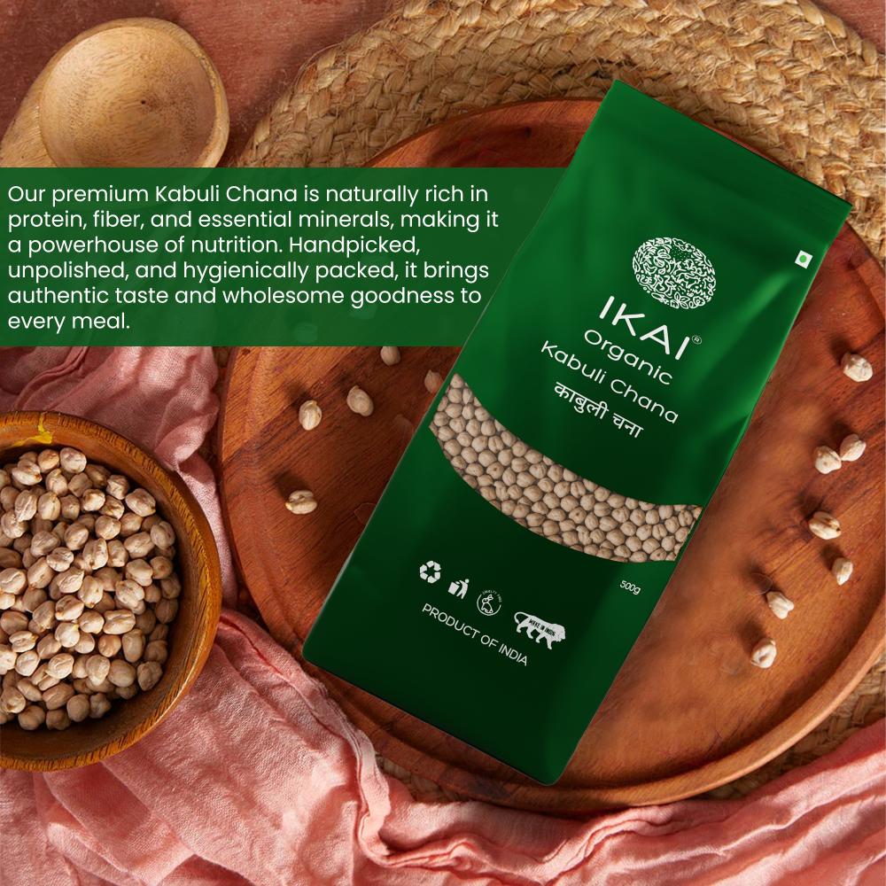 IKAI Organic Kabuli Chana (White Chickpea) 