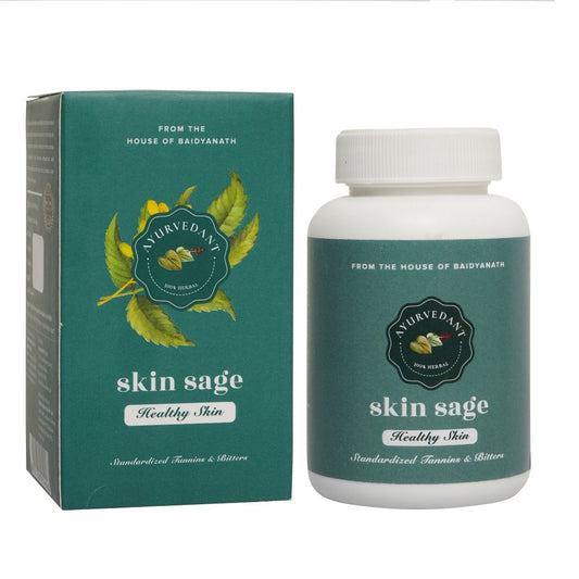 Baidyanath Jhansi Ayurvedant Skin Sage Capsules 