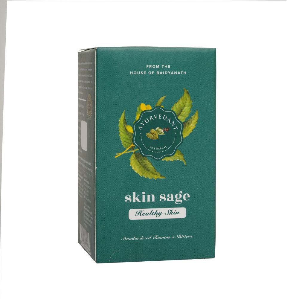 Baidyanath Jhansi Ayurvedant Skin Sage Capsules 