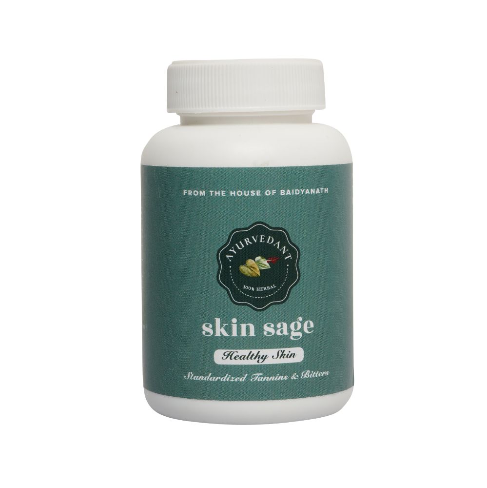 Baidyanath Jhansi Ayurvedant Skin Sage Capsules 