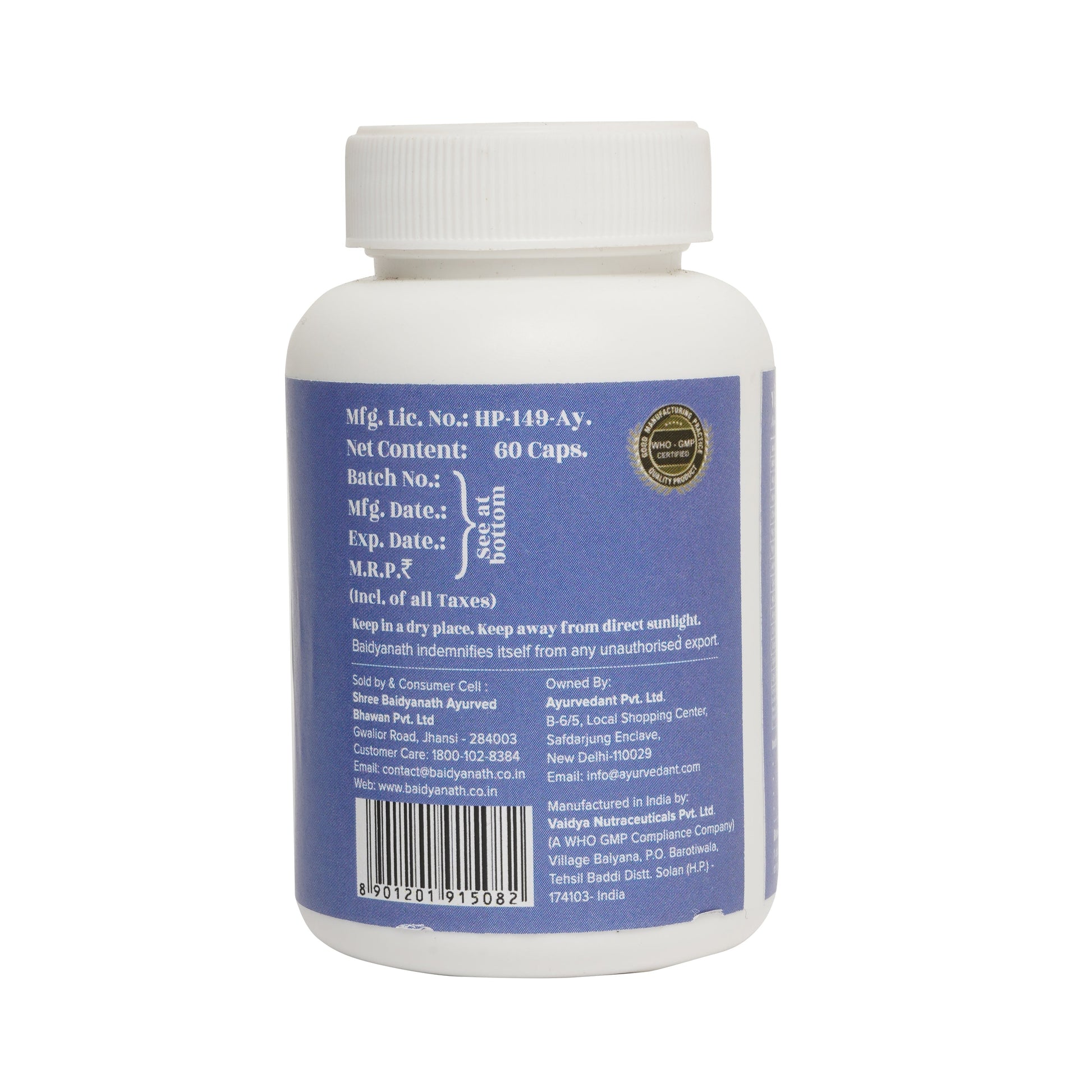 Baidyanath Jhansi Ayurvedant Vita More Capsules - Grab2buy