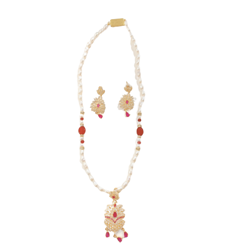 J Pearls Fritha 1 Line Pearl Sets - Real Pearl Jewelry - Grab2buy