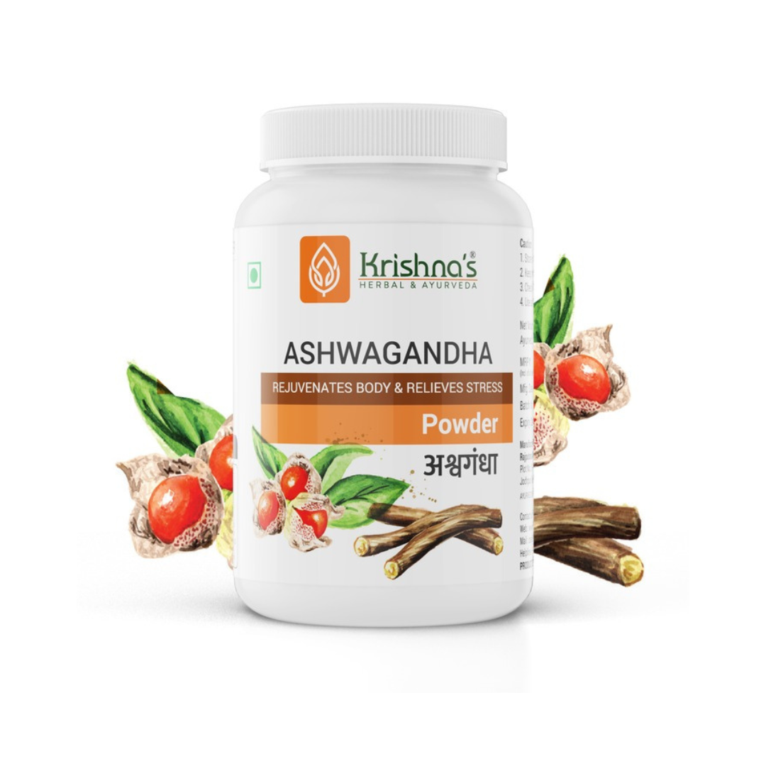 Krishna's Herbal & Ayurveda Ashwagandha Powder 
