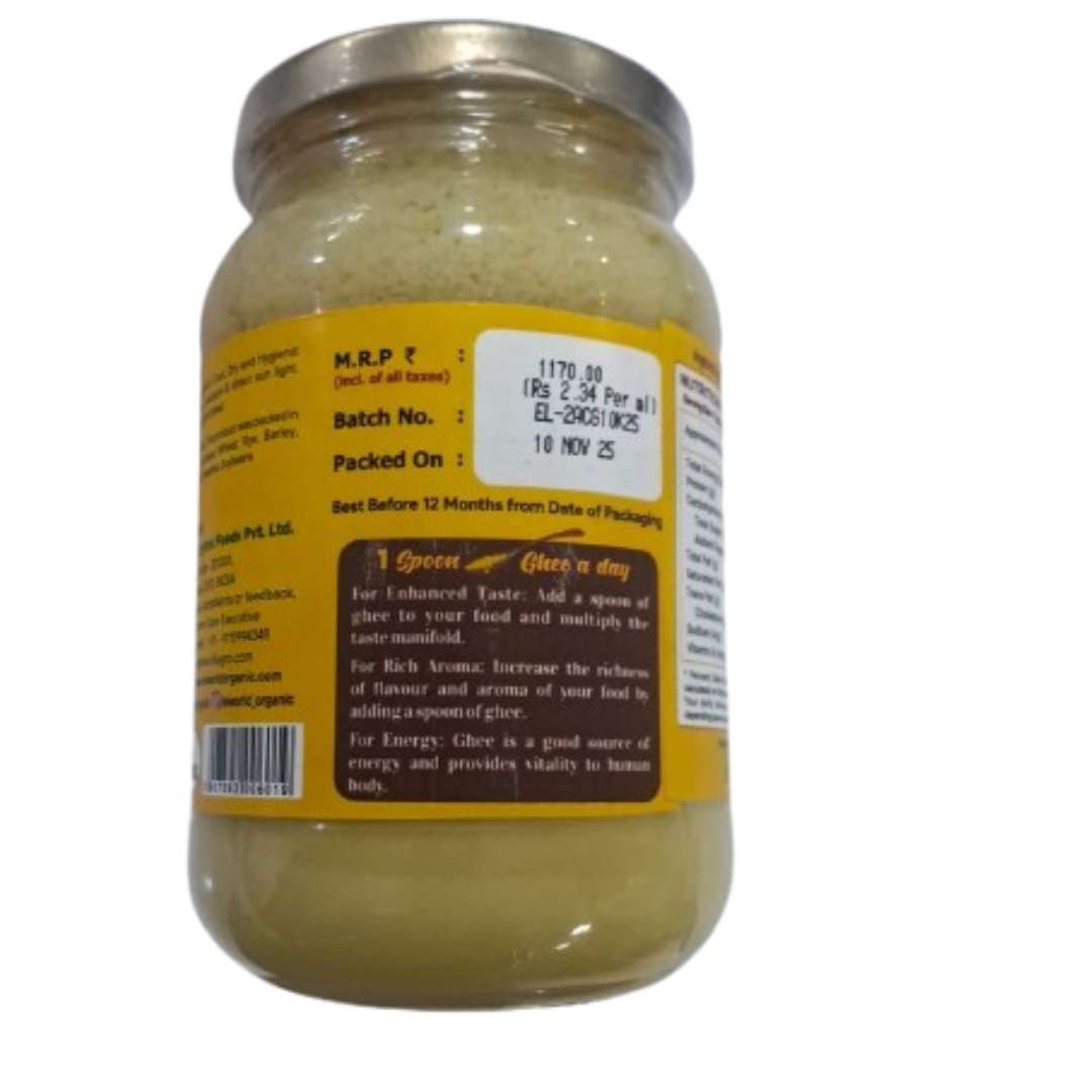 El World Organic Desi Cow Ghee | Cultured Cow Desi Ghee | Made From Grass Fed Cow's Milk 