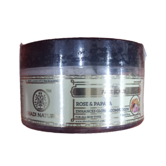 Khadi Natural Rose & Papaya Ayurvedic Face Scrub - Grab2buy