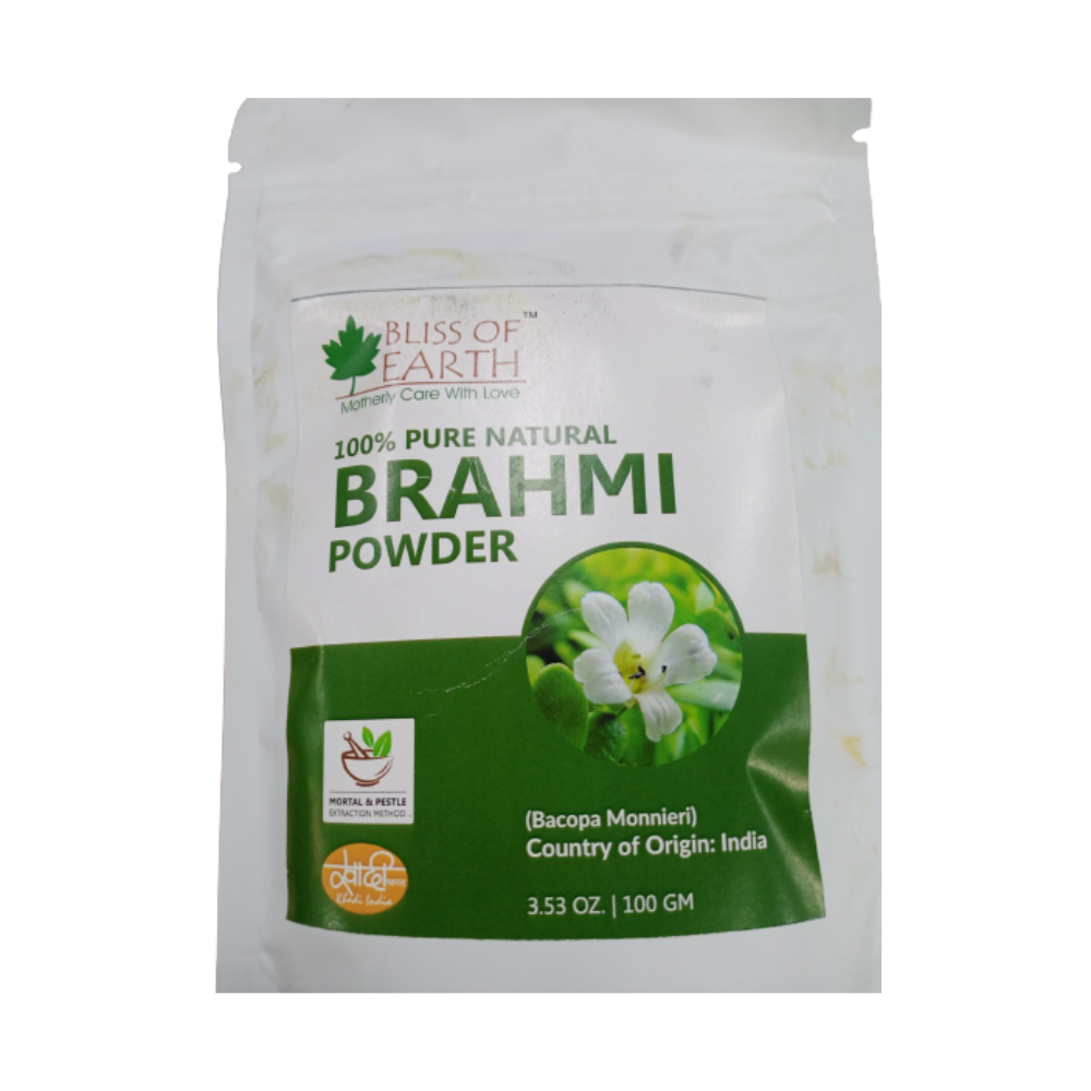 Bliss of Earth 100% Pure Natural Brahmi Powder  Grab2Buy Bliss of Earth Grab2Buy