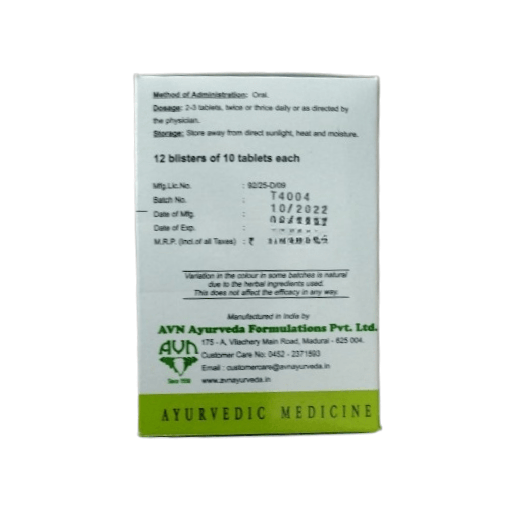 AVN Ayurveda Manjishtadi Kashayam Tablets 